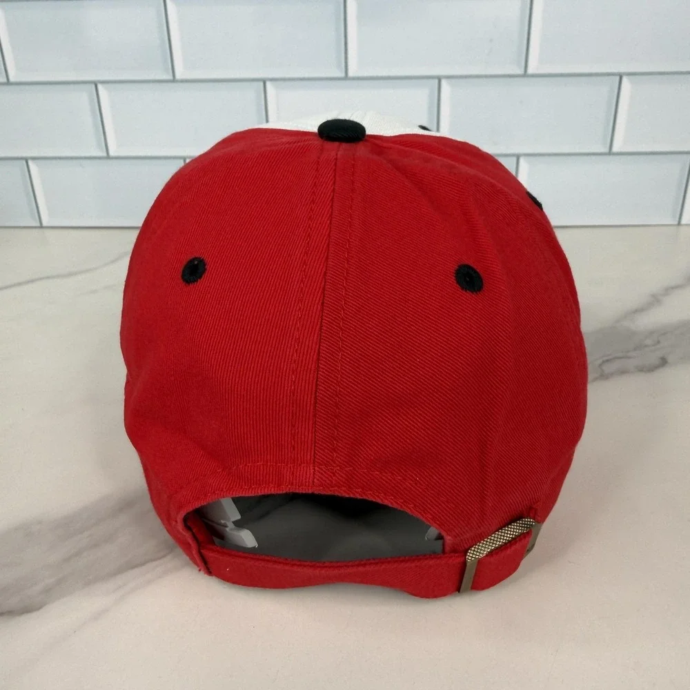Nebraska Cornhuskers Hat Cap Strap Back Kids‎ Red White Black 47 Clean Up NWOT